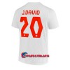 Virallinen Fanipaita Kanada Jonathan David 20 Vieraspelipaita MM-Kisat 2022 - Miesten